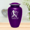 Baseball Cremation Urn - Purple Luster