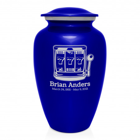 Slot Machine Cremation Urn - Midnight Blue