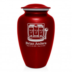 Slot Machine Cremation Urn - Ruby Red