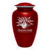 Bowling Cremation Urn - Ruby Red