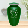 Playing Cards Cremation Urn - Shamrock Green
