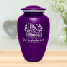 His Grace Is Enough Cremation Urn - Purple Luster