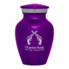 Revolver Pistol Keepsake Urn - Purple Luster