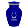 Horseshoe Keepsake Urn - Midnight Blue