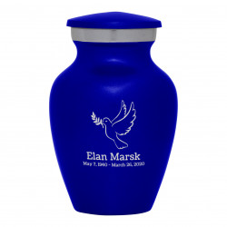 Peace Dove Keepsake Urn - Midnight Blue