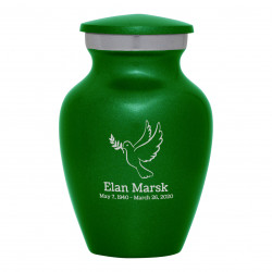 Peace Dove Keepsake Urn - Shamrock Green