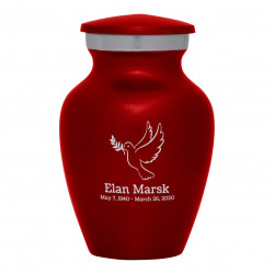 Peace Dove Keepsake Urn - Ruby Red