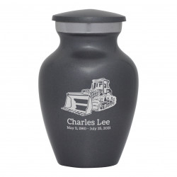 Bulldozer Keepsake Urn - Gunmetal Gray