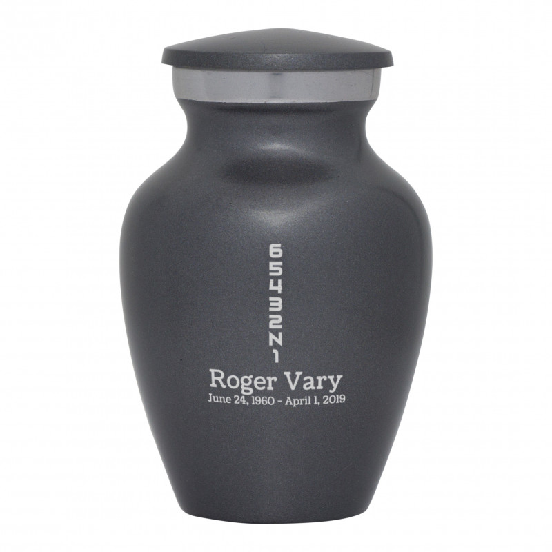 Motorcycle Gears Keepsake Urn - Gunmetal Gray
