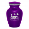 Duck Hunting Dog Keepsake Urn - Purple Luster