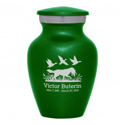 Duck Hunting Dog Keepsake Urn - Shamrock Green