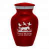 Duck Hunting Dog Keepsake Urn - Ruby Red