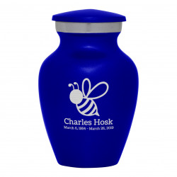 Bee Keepsake Urn - Midnight Blue