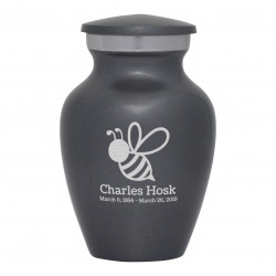 Bee Keepsake Urn - Gunmetal Gray