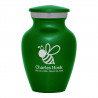 Bee Keepsake Urn - Shamrock Green