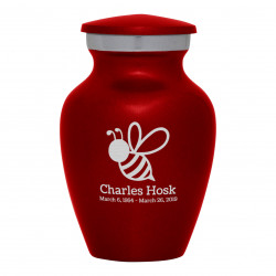 Bee Keepsake Urn - Ruby Red