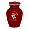 Bee Keepsake Urn - Ruby Red