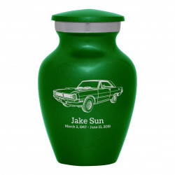 Seventies Muscle Car Keepsake Urn - Shamrock Green