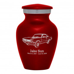 Seventies Muscle Car Keepsake Urn - Ruby Red
