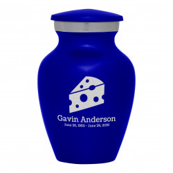 Cheese Keepsake Urn - Midnight Blue