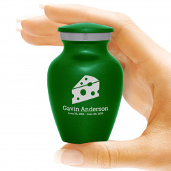Cheese Keepsake Urn - Shamrock Green