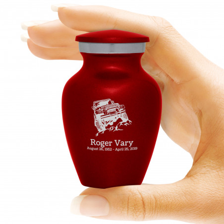 Offroad Truck Keepsake Urn - Ruby Red