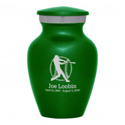 Baseball Keepsake Urn - Shamrock Green