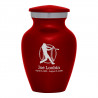 Baseball Keepsake Urn - Ruby Red