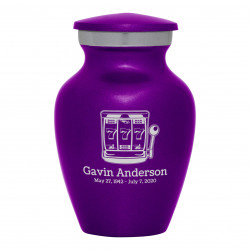 Slot Machine Keepsake Urn - Purple Luster