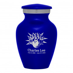 Bowling Keepsake Urn - Midnight Blue