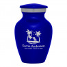 Tropical Beach Keepsake Urn - Midnight Blue