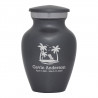 Tropical Beach Keepsake Urn - Gunmetal Gray