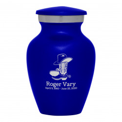Cowboy Boots Keepsake Urn - Midnight Blue
