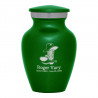 Cowboy Boots Keepsake Urn - Shamrock Green