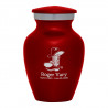 Cowboy Boots Keepsake Urn - Ruby Red