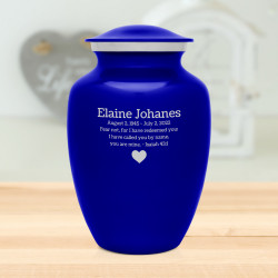 Midnight Blue Large Cremation Urn