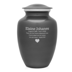 Gunmetal Gunmetal Gray Large Urn