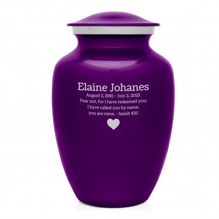 Purple Luster Large Cremation Urn
