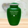 Shamrock Green Large Cremation Urn