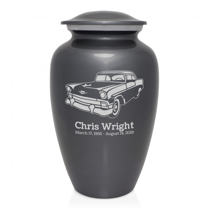 Classic Car II Cremation Urn - Gunmetal Gray