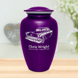 Classic Car II Cremation Urn - Purple Luster