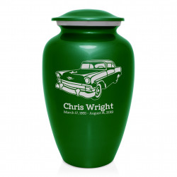 Classic Car II Cremation Urn - Shamrock Green