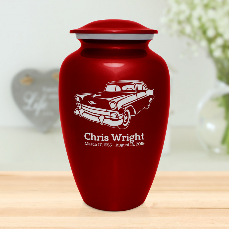 Classic Car II Cremation Urn - Ruby Red