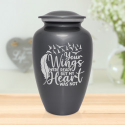 Going Home Cremation Urn - Gunmetal Gray