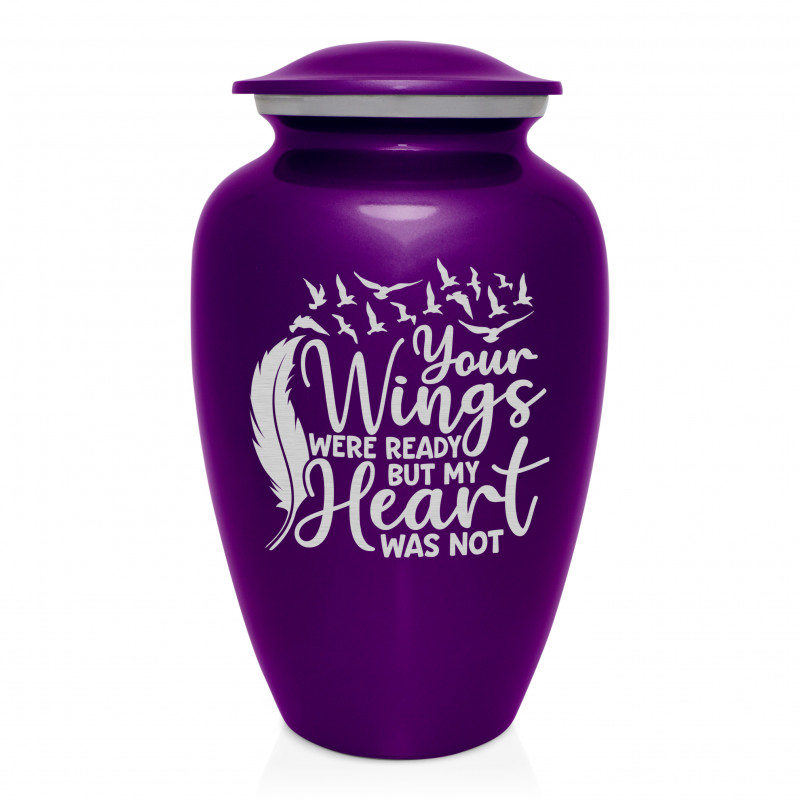 Going Home Cremation Urn - Purple Luster