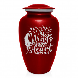 Going Home Cremation Urn - Ruby Red