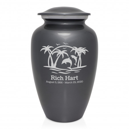 Endless Summer Sunset Cremation Urn - Gunmetal Gray