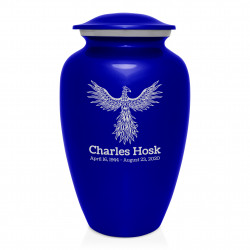 Phoenix Cremation Urn - Midnight Blue