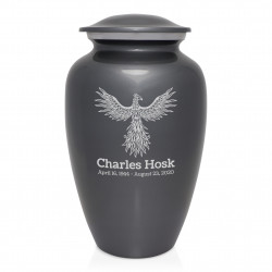 Phoenix Cremation Urn - Gunmetal Gray