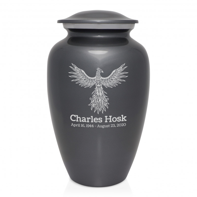 Phoenix Cremation Urn - Gunmetal Gray